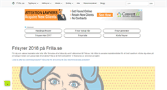 Desktop Screenshot of frilla.se