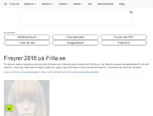 Tablet Screenshot of frilla.se